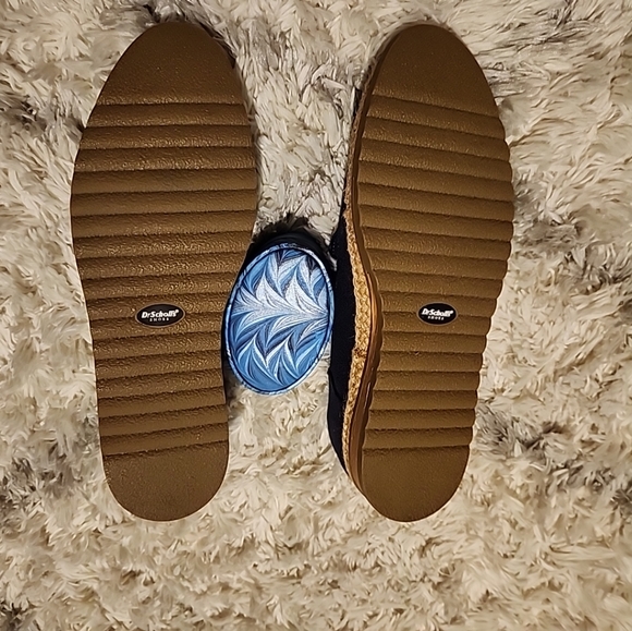 Dr Scholls Woman's Size 9.5M slip-on navy blue canvas espiradrille shoes NWOT - Picture 8 of 10